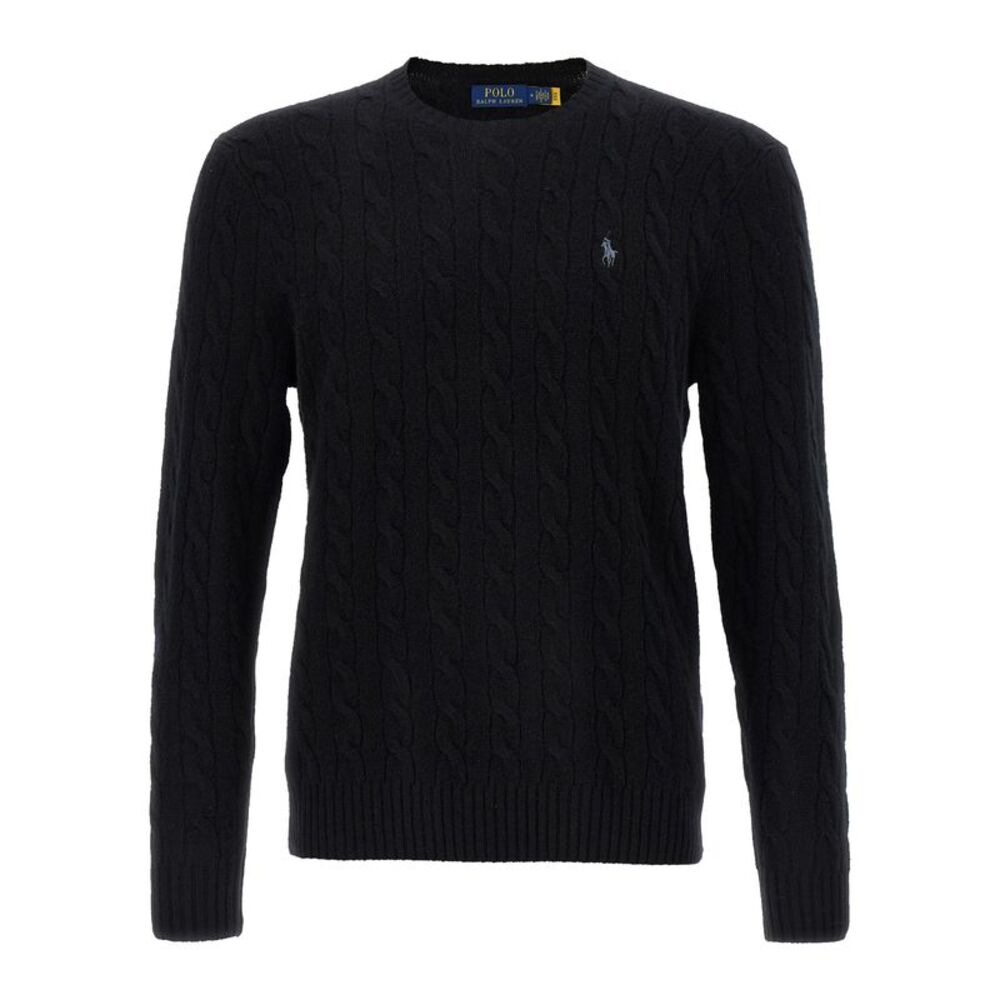 Polo Ralph Lauren Black Wool Men's Cardigan